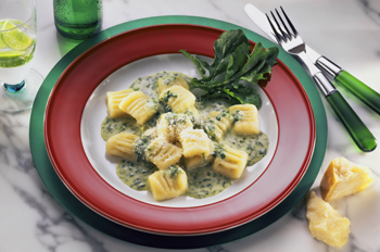 Gnocchi mit Rucolasauce - Zutaten fr 1 Portion